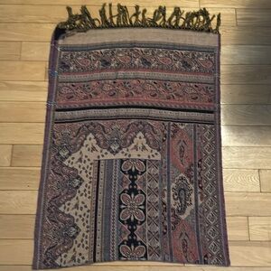 Earthy Boho Luxe Vintage Vibe Pashmina Long Scarf